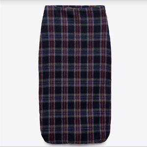 Zara midi skirt plaid